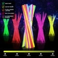 thumbnail image 2 of 100 barras fluorescentes, 5 colores diferentes, pulseras luminosas de neón para carnaval, fiesta, cumpleaños, 2 of 5