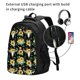 thumbnail image 2 of Balery Sunflower Skull Boho Mochila con carga USB para hombre y mujer - Mochila impermeable y antirrobo para laptop con puerto USB para viajes, trabajo, 2 of 7