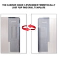 thumbnail image 3 of Drawer Pull Template, Drawer Pull Drill Mounting Template Black Simple Operating Lightweight Handle  For Office, 3 of 8