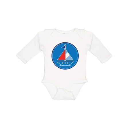 

Inktastic Sailing Nautical Sail Boat Gift Baby Boy or Baby Girl Long Sleeve Bodysuit