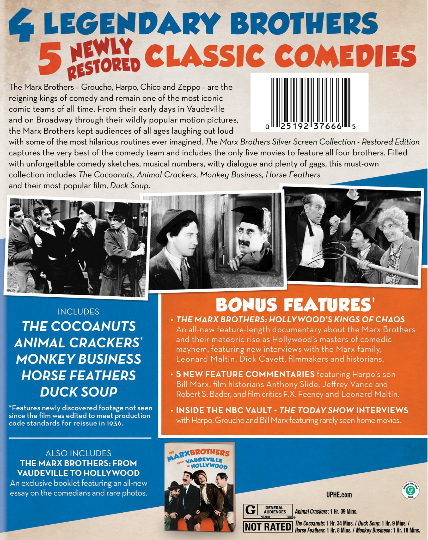 The Marx Brothers Silver Screen Collection (Restored Edition)