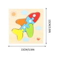 thumbnail image 3 of weibbin Three-dimensional Colored Early Childhood Education Puzzle Toys, Three-dimensional Puzzles, 3 of 4