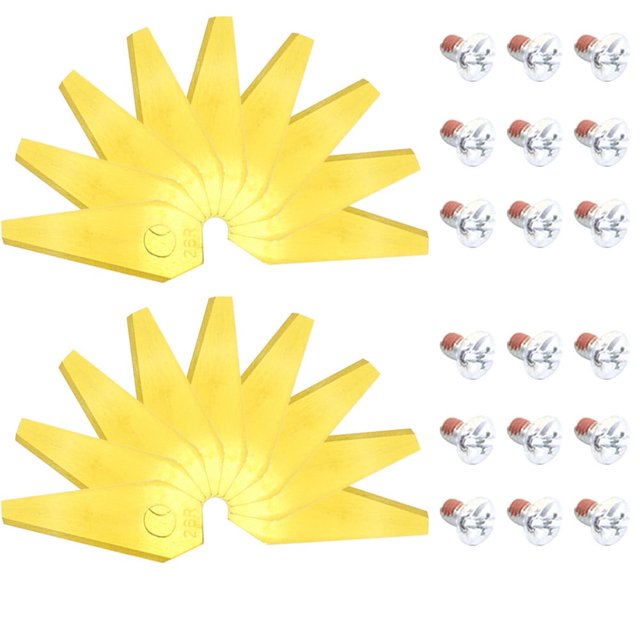 18Pcs Replacement Blade Lawn Robot Cutting Blades 1.00 Mm For Bosch Indego Robot Lawn Mower Grass Cutter Garden Tools