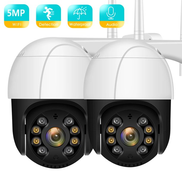 5MP Outdoor PTZ Security Camera 4X Optical Zoom, XGeek Auto Tracking