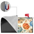 thumbnail image 5 of Thanksgiving Mailbox Cover Magnetic Autumn Pumpkins Maple Leaves Background Mailbox Wraps Post Box Cover Décor 21x18 in, 5 of 7