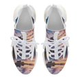 thumbnail image 6 of Sunset Scenery Fashion Women's Nurse Shoes Casual Flat Sneaker Print Ladies Lace Up Light Walking Shoe Breathable Footwear, 6 of 8