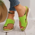thumbnail image 4 of HWRETIE Modern Espadrille Wedges for Women,Comfortable Elevated Wedges for a Chic Spring and Summer Look Green/6(37), 4 of 9