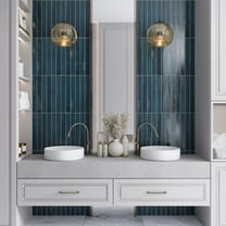 Valenza 2x16 Teal Green Ceramic Zellige Subway Wall Tile (10.76 sq ft/case) - 50 Pack