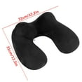 thumbnail image 2 of LACKUST U-shaped Hump Inflatable Airplane Travel Neck Pillow - Soft and Warm Texture, Elastic and Comfortable,Black, 2 of 2