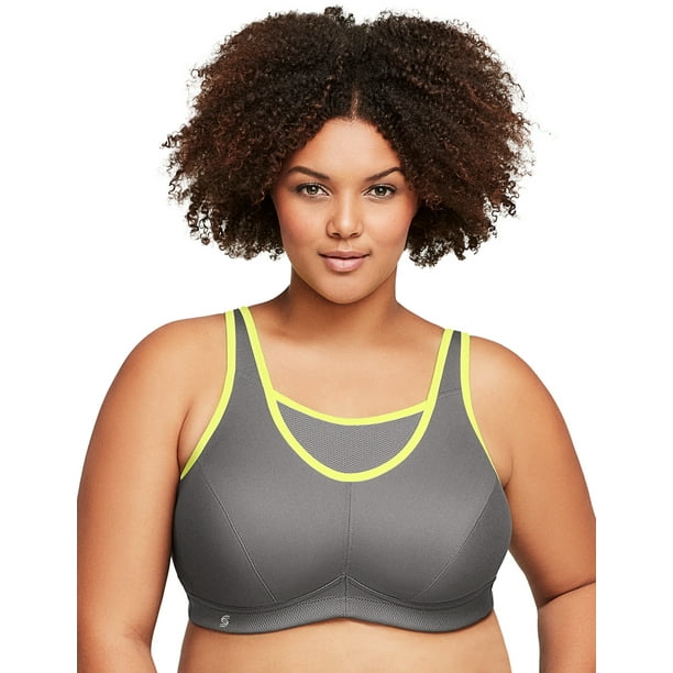 Glamorise - Full Figure Plus Size No-Bounce Camisole Sports Bra Wirefree #1066 - Walmart.com