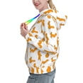 thumbnail image 2 of Lsque Cartoon Squirrel Pattern Casual Women's Hoodie,Hooded Sweatshirt with Kangaroo Pocket,Pullover Hoodie with Eye-catching Drawstrings-Large, 2 of 7