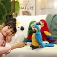 thumbnail image 3 of 25CM Lifelike Bright Colorful Parrot Plush Toys Soft Simulation Wild Animals Stuffed Bird Doll Children Kids Gift Home Decor, 3 of 9