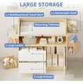 thumbnail image 3 of Wanan Baby Changing Table Dresser with 3 Drawers and 1 Storage Shelves, 3 of 7