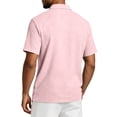 thumbnail image 5 of Fabrcox Mens Polo Shirts Short Sleeve Collared Henley Linen T Shirts for Men Breathable Relaxed Fit Color Block Travel Workout Golf Shirt for Men L, 5 of 7