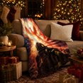 thumbnail image 3 of Firefighter Hero Flame Phoenix American Flag, Dramatic Artistic Scene, Warm Flannel Blanket for Office and Dorm, Art Lovers Appreciation Gift, Artistic Home Decor, 3 of 9