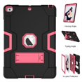 thumbnail image 3 of iPad 5th Gen Case,iPad 6th Gen Case, Dteck Heavy Duty Rugged Shockproof Stand Kids Case Protective Cover For Apple iPad 5th Gen 2017/iPad 6th Gen 2018, Black+Rose, 3 of 6