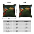 thumbnail image 2 of Pofeuu Hybrid Parrot in the Forest Print Double-sided plush pillowcase Square Throw Pillow Covers Pillows Cover for Living Room Bedroom Sofa Couch Cushion Cover（No pillow core）-26"x26", 2 of 7