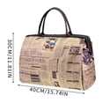 thumbnail image 3 of MesaSe Femmes Sac à Main Imperméable Sac de Voyage Journal Imprimé Sac Vintage Mode Femmes Sac à Main, 3 of 5