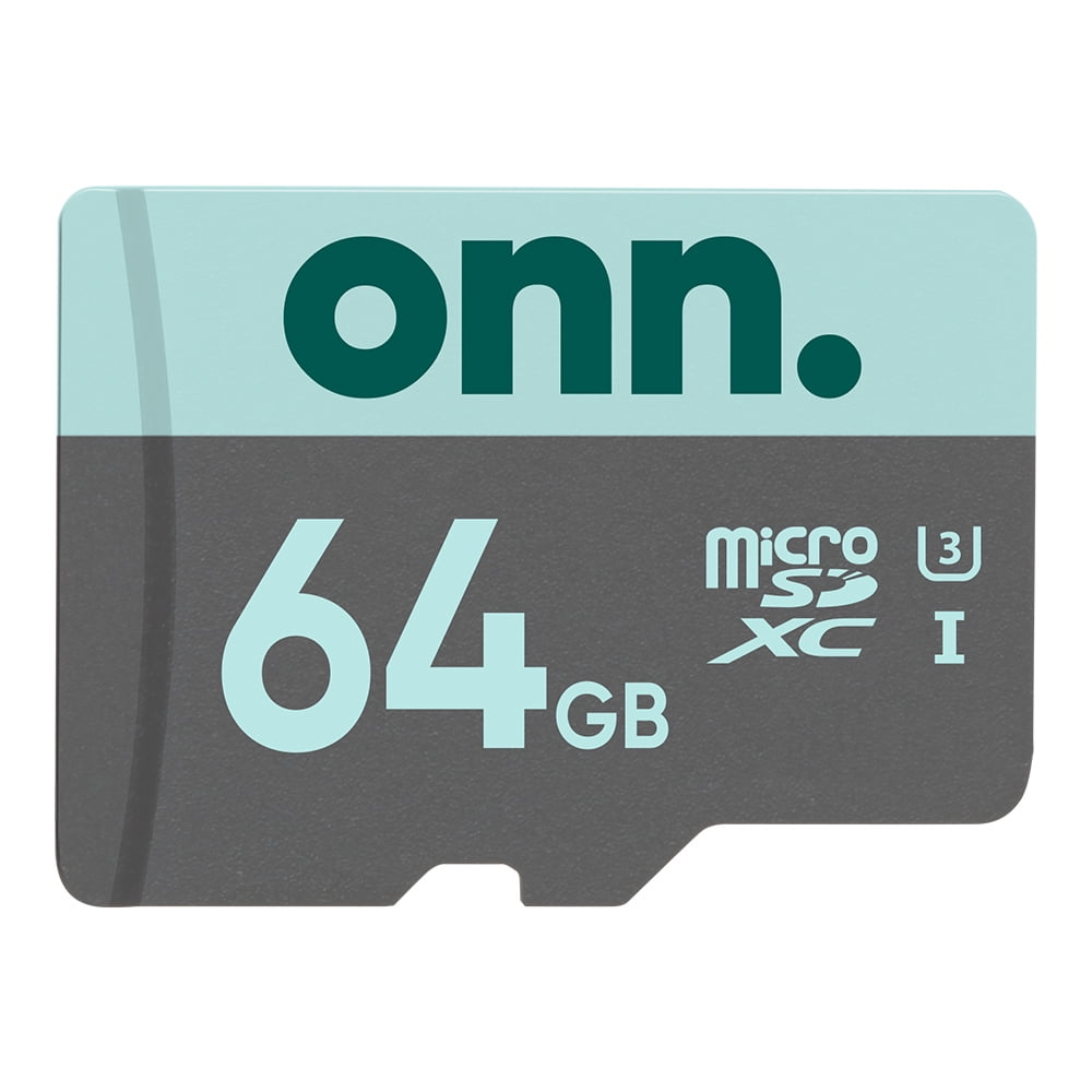 onn. 64 GB microSDXC U3 Memory Card with Adapter