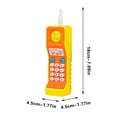 thumbnail image 3 of Loespoir Mini Cell Phone Toy with Music, Flash Light Childrens Toy, Music Education Toy, Remote Control Gift, Kids Entertainment, Sensory Play(Yellow), 3 of 4