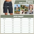 thumbnail image 2 of FEN AI Cargo Work Shorts for Women High Wasited Bermuda Short Ladies Stretchy Casual Summer Wear, 2 of 8