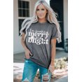 thumbnail image 4 of POGLIP Femmes Gris Je Suis Joyeux et Lumineux T-Shirt Graphique, 4 of 6