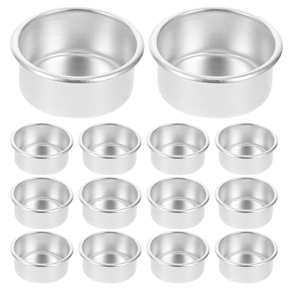 Fovewise 20pcs Aluminum Tealight Candle Holders Empty Candle Jars For Crafts Diy Christmas Wreaths Weddings Birthdays Anniversaries Home Decor