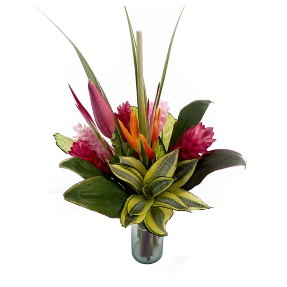 Easy Breezy Bouquet - Everyday Bouquet - Red Pink Green - by Bloomingmore