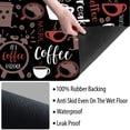 thumbnail image 3 of WIRESTER Coffee Mat - Coffee Bar Mat for Countertops Absorbent Hide Stain Rubber Backed Dish Drying Mat for Kitchen Counter - Black Clock, 3 of 7