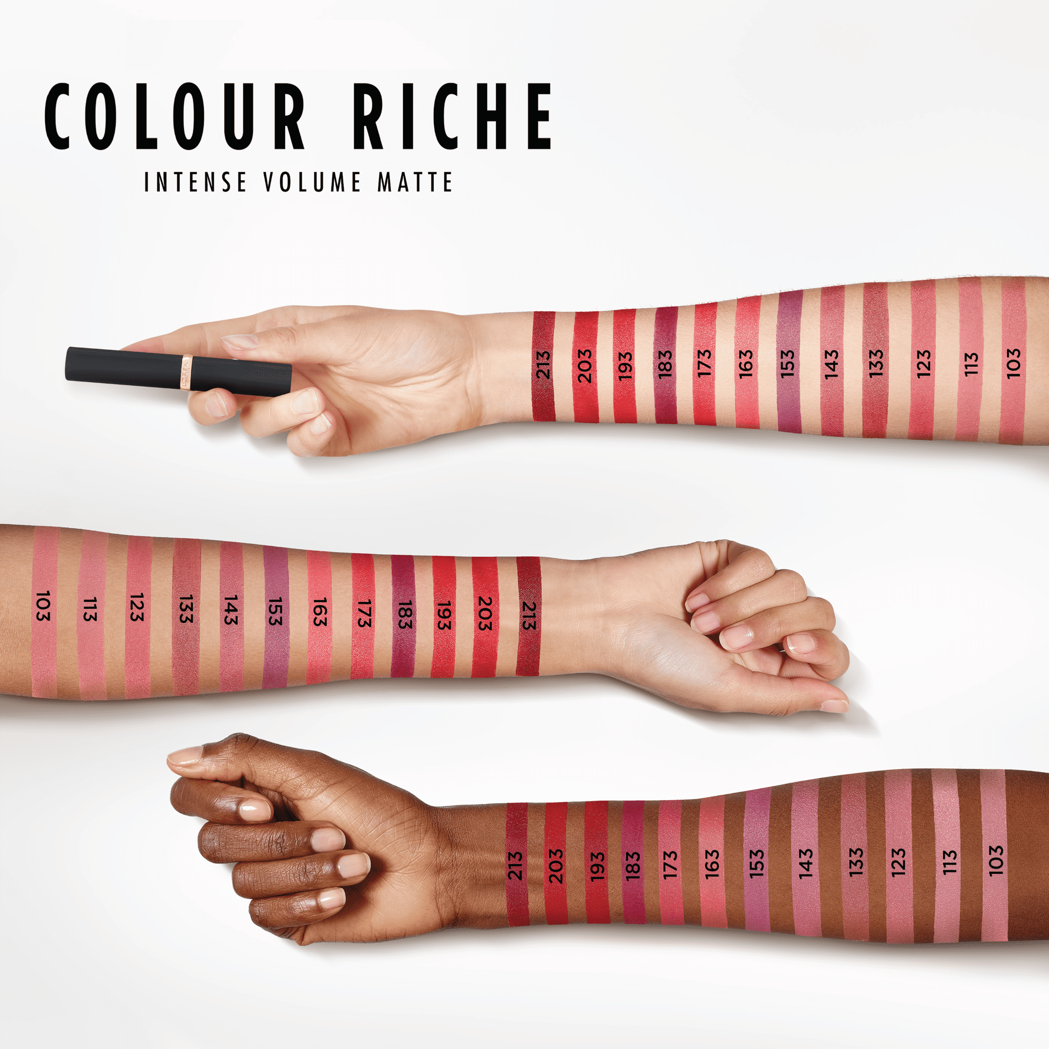 (2 pack) L'Oreal Paris Colour Riche Intense Volume Matte 113 Le Nude Admirable, 0.06 fl oz