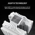 140mm white radiator, 6 heat pipe cooling, dual tower and dual fan ...