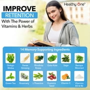 (6 pack) Healthy One Healthy Mind Brain Nootropic Supplement Cognitive Health 1-Count 60 Capsules
