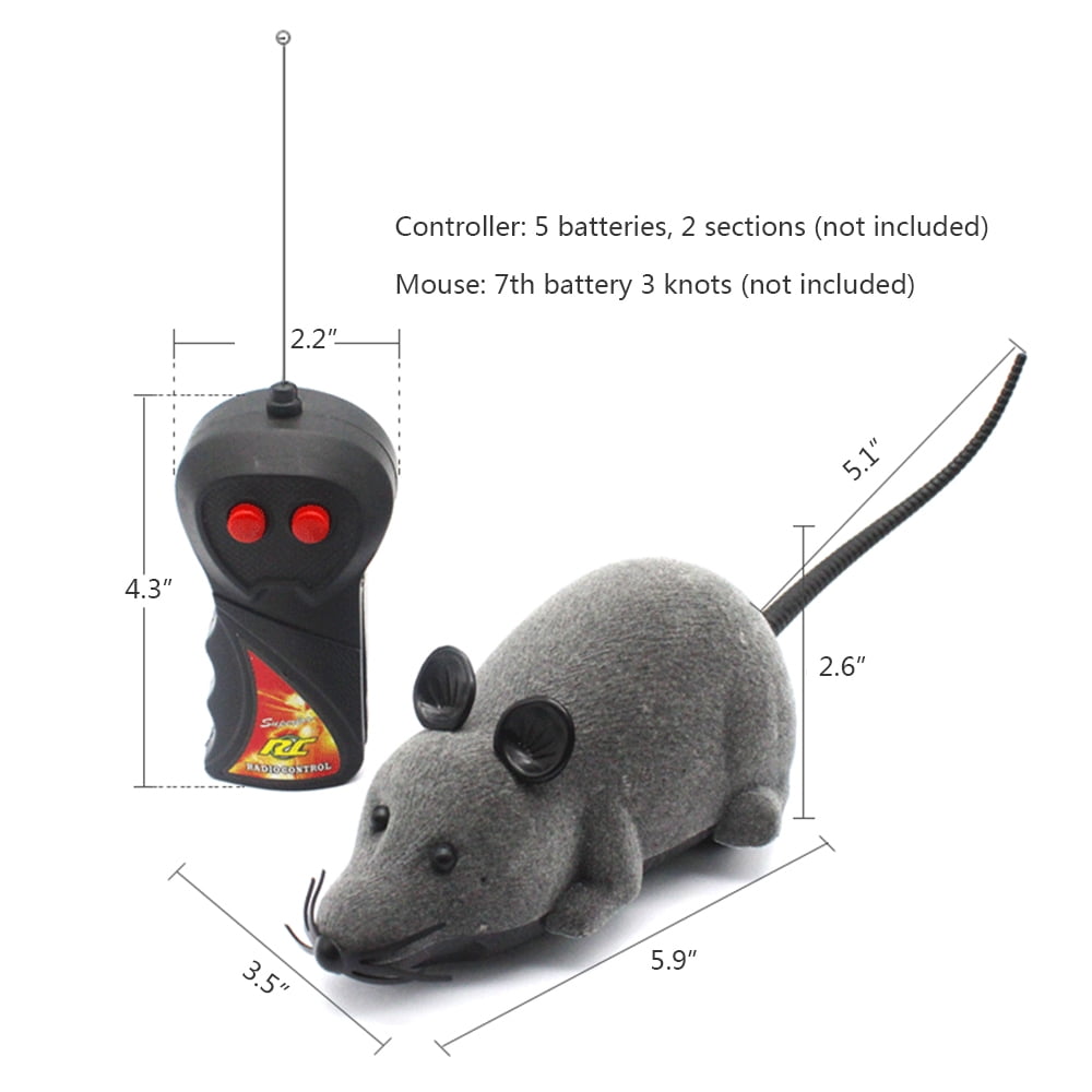 Electric Wireless Remote Control Mouse Mice RC Toy Cat Pet Toys