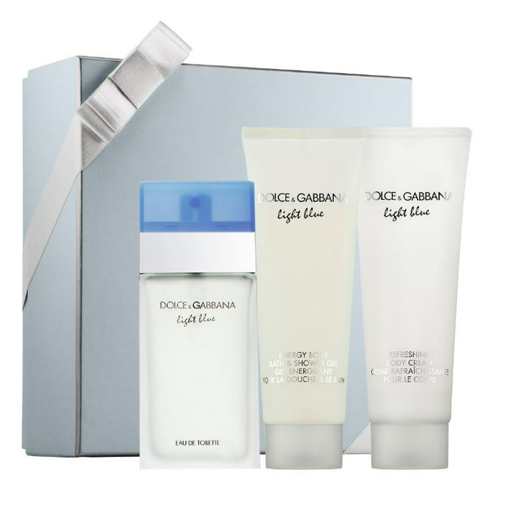 Dolce & Gabbana Light Blue by Dolce & Gabbana Perfume Gift Set for Women 3 Pc 3.3oz EDT