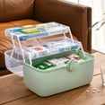 thumbnail image 4 of Wholesale Multi-Layer Pink Medium-Sized Portable Plastic Storage Box with Super Large Capacity for Home Use, Organizing Essential Medications and Health Supplies, Made of 100% New Durable, 4 of 6