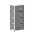 Emma + Oliver 4 Drawer Storage Dresser with White Cast Iron Frame ...