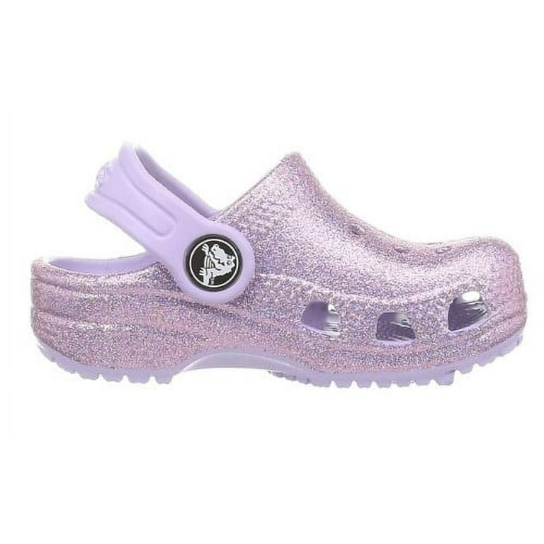 Crocs Toddler Kids Classic Glitter Clog Sizes 4 6 Walmart