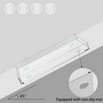 thumbnail image 2 of Clear Acrylic Tray Rectangular for Kitchen Tabletop Household Acrylic Serving Bedside Office, 2 of 9