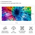 thumbnail image 2 of tie dye109 Elegant Chiffon Silk Scarf for Women - Lightweight Breathable Shawl Wrap in Size 70.86 x 28.7 inches, 2 of 6