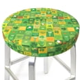 thumbnail image 3 of Wukai St. Patrick's day Bar Chair Covers,Barstool Covers Round, Stretch Round Bar Stool Covers,Washable Stool Cushion Slipcovers for 11-14 inch-14 inch, 3 of 7