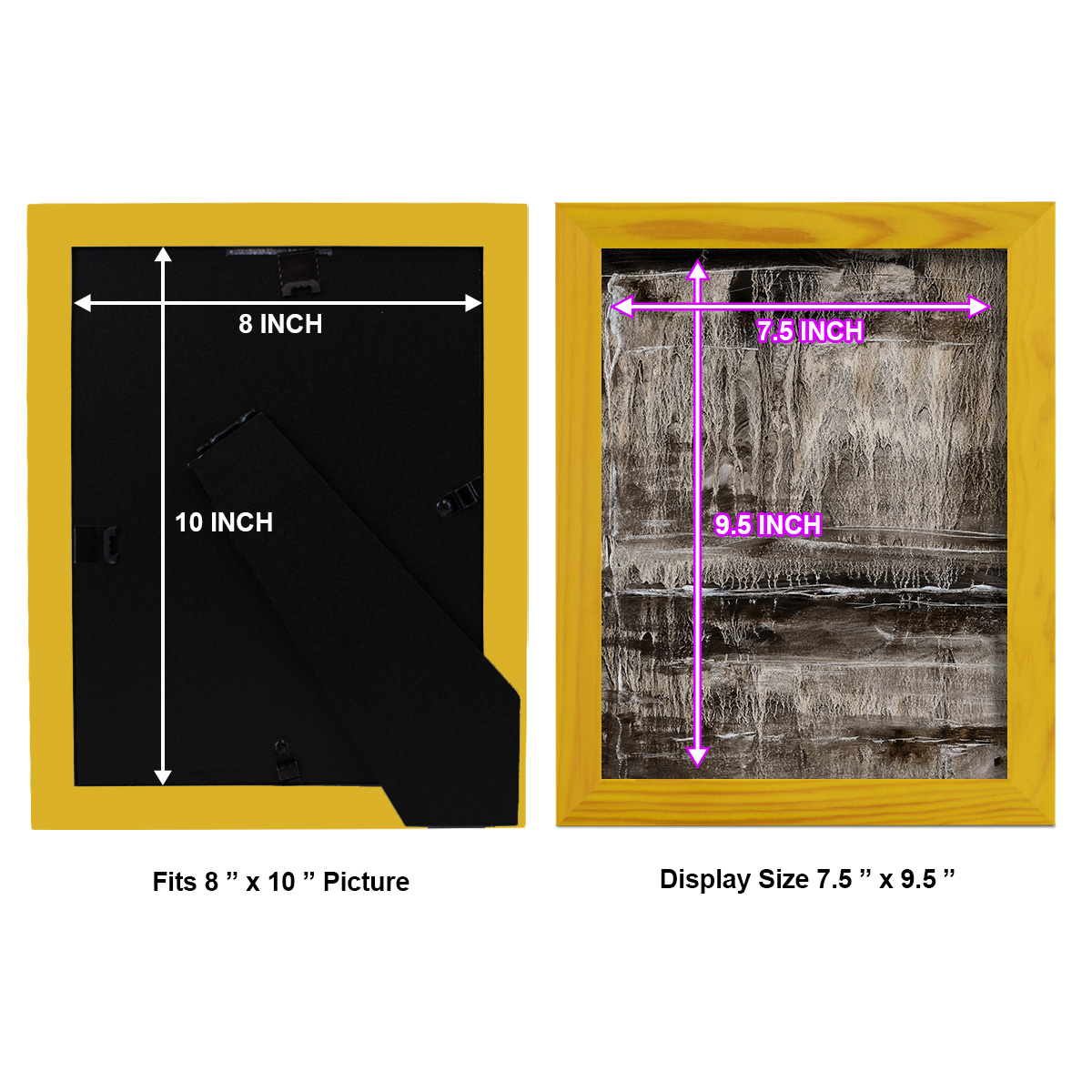 Continuum III -Framed Print w/glass-Sunflower Yellow