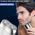 thumbnail image 2 of 2026 New Model Mini Dual-Head Electric Shaver, Electric Mini Portable Razor, Pocket Size Washable Double Head Razor, Rechargeable Waterproof Compact Electric Shaver for Home, Car, Travel (Silver), 2 of 7