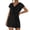 Black, variant on Aayomet Womens Jumpsuits Women's Casual V Neck Jacquard Short Sleeve Shorts Jumpsuit,Khaki M