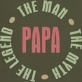thumbnail image 3 of CafePress - Papa Man Myth Legend Dark T Shirt - Men's Classic Graphic Cotton T-Shirt, 3 of 4
