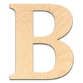 thumbnail image 3 of 4 Inch Wooden Letter B Ready for Painting or Decorating, 3 of 5