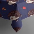 thumbnail image 4 of Cute Hedgehog Pattern Rectangle Tablecloth 60"x120",Waterproof Polyester Rectangle Table Cloth, Wipeable Spillproof Polyester Tablecloth for Dining, Camping, Indoor and Outdoor, 4 of 6