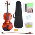 thumbnail image 3 of Kit de Violín 1/8 ANGGREK con Cuerdas de Rosin Arce Abeto y Redwood, 3 of 7