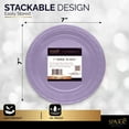 thumbnail image 4 of Disposable Paper Plates Lavender, 6 3/4 Inches Paper Dessert Plates, Strong and Sturdy Disposable Plates for Party, Dinner, Holiday, Picnic, or Travel Party Plates, Pack of 50 - By Amcrate, 4 of 6