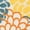 Gold & Teal, variant on Oasis Modern Red and Yellow Indoor Outdoor Area Rug, 2' x 7'