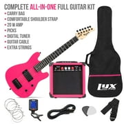 LyxPro 30-inch Pink Electric Guitar for Beginners